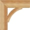 Ekena Millwork Thorton Block Rough Sawn Bracket, Western Red Cedar, 4"W x 16"D x 16"H BKT04X16X16THR05RWR - alternate 3